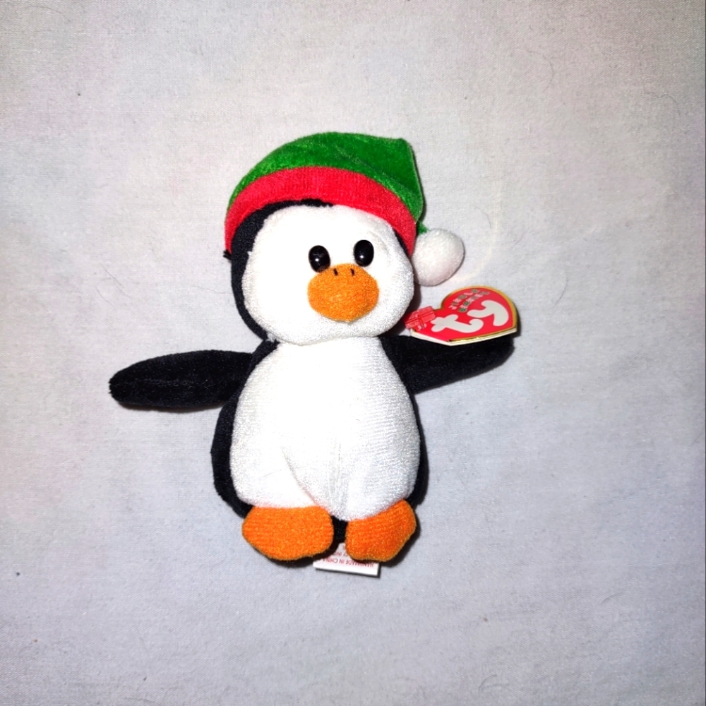 TY Jingle Beanie Collection Snowbound Penguin Christmas Festive Toy Black White
